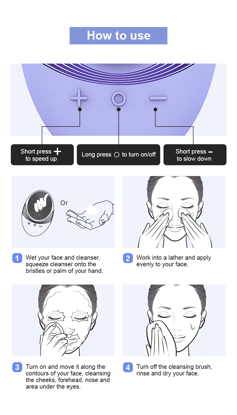Electric Silicone Facial Cleanser Massager - Image 6