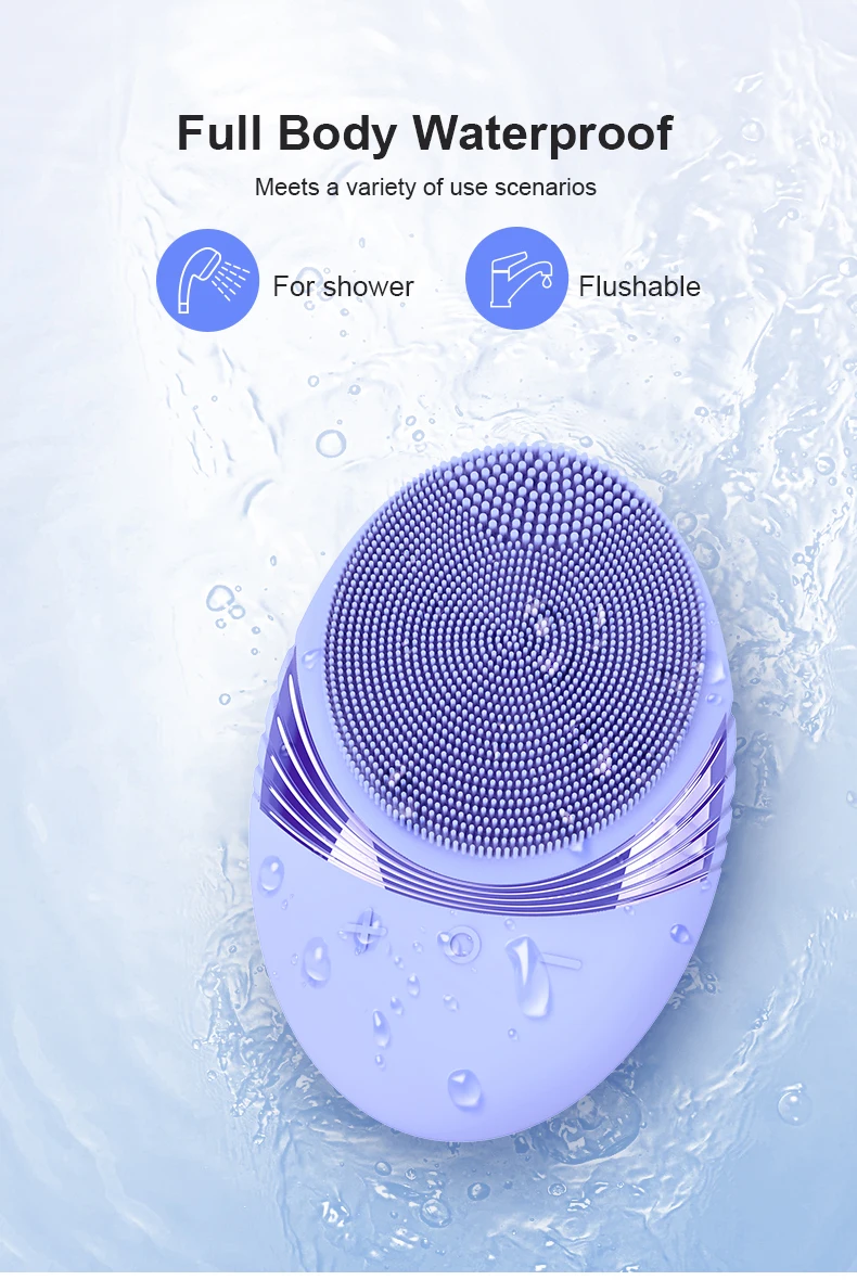 Electric Silicone Facial Cleanser Massager