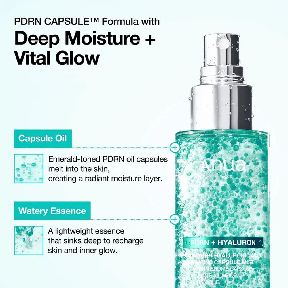 Anua PDRN Hyaluronic Acid Hydrating Capsule Mist 100ml - Image 2